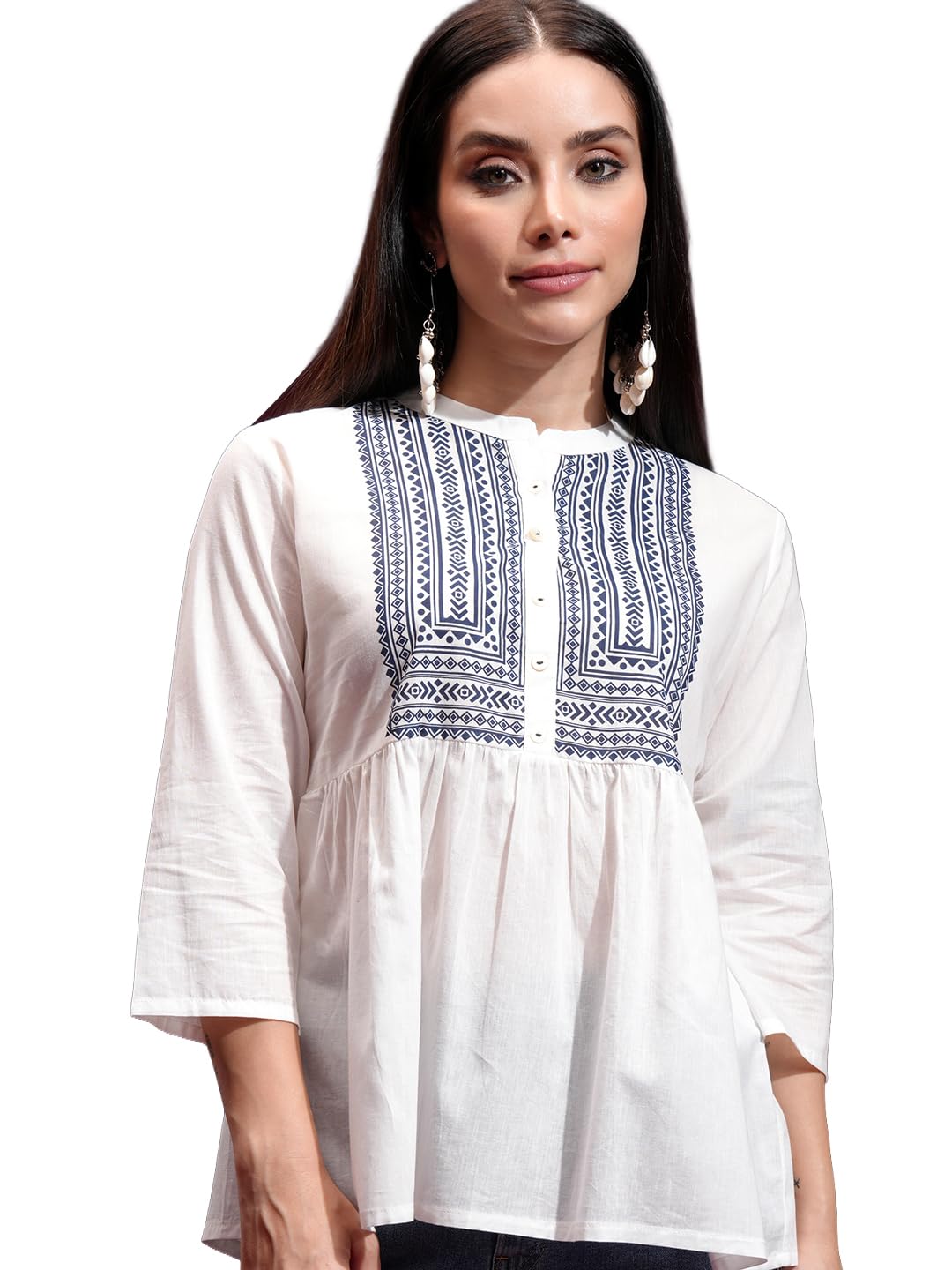 Vishudh Women's Ethnic Tops | Regular Fit | Fashionable Top with Comfortable Fit-picture-11