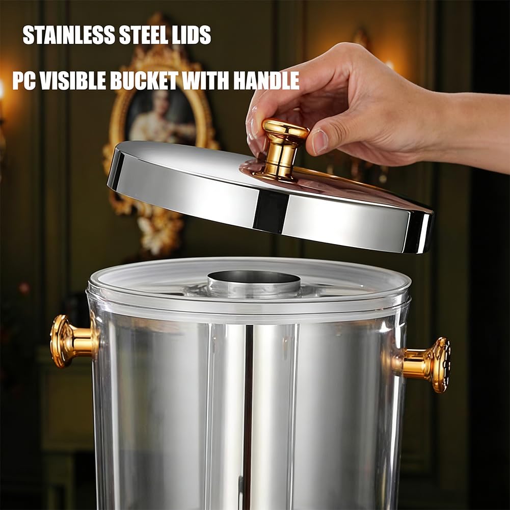 Dispensador de bebidas de 2.2 galones para fiestas, dispensador de jugo con grifo, gran capacidad, ideal para restaurantes y bufés, fácil de instalar y usar