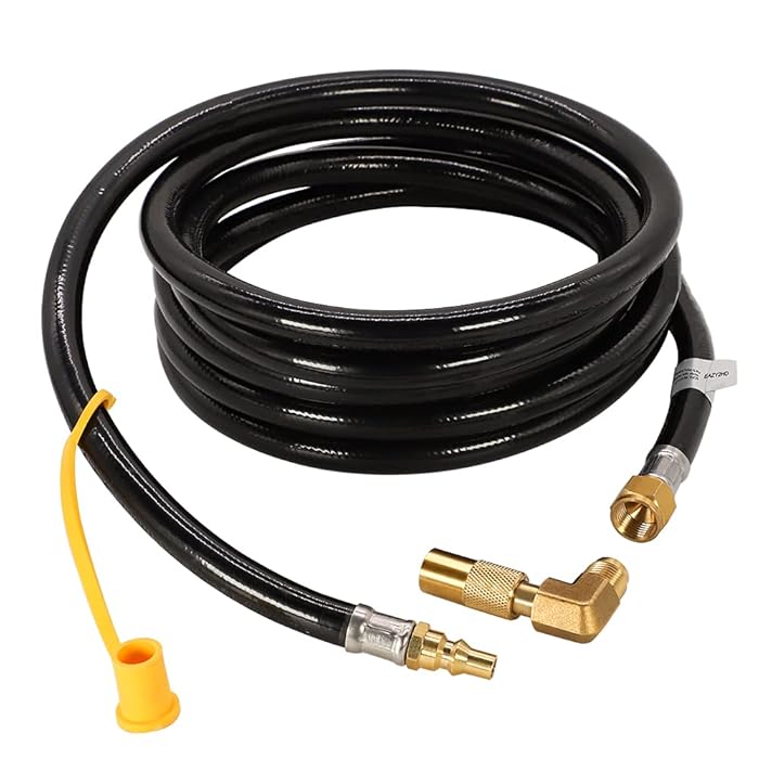 Buy Eazy2hD 12FT RV Quick Connect Propane Hose with Propane Elbow