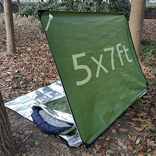 Bearhard Heavy Duty Emergency Blanket, Emergency Tarp, Insulated Survival Blanket, Thermal Waterproof Space Blanket All Weather Blanket for Hiking, Camping