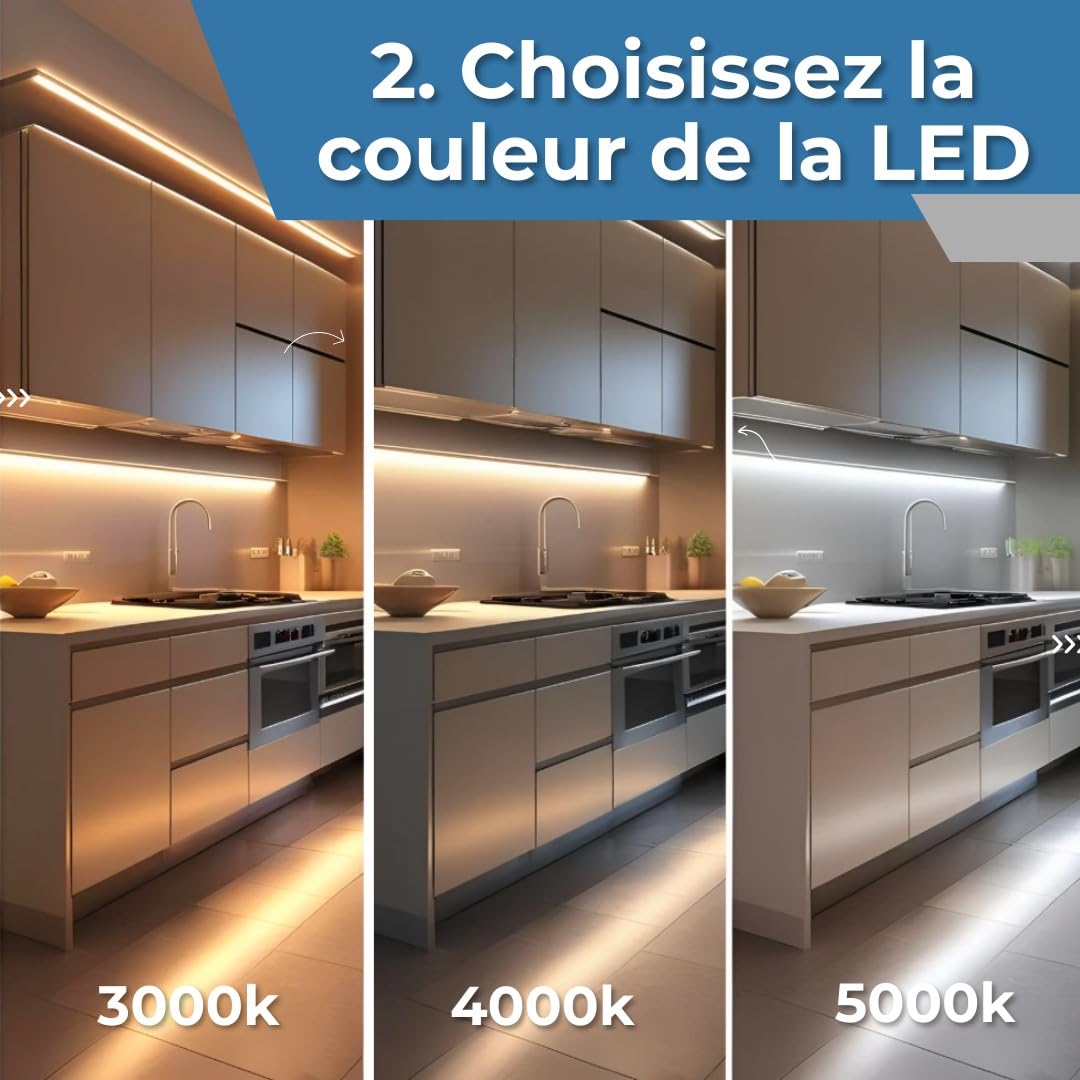 AFTERTECH - Barre LED Profilé Aluminium d'Angle Noir FABRIQUÉ SUR MESURE au centimètre de 20 à 300cm en une SEULE pièce - LUMIÈRE PUISSANTE 19,2w/m 180led/m - PERSONNALISABLE