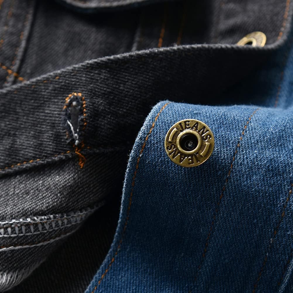 OBEEII Baby Boys Girls Denim Jacket Kids Long Sleeve Button Down Jeans Jacket Top Coat Outerwear