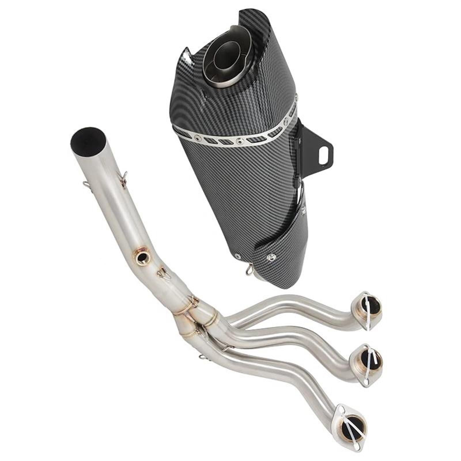 Sistema de escape completo Tracer 900 que soluciona la retención de gases del motor 8