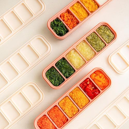 Miniatura 3 de Silicone Freezer Tray, Made in Korea, Meal Prep, Freeze Food Storage Cubes Trays with Lids for Purees, Soups, Solid Food Fruit Vegitable Brastmilk,