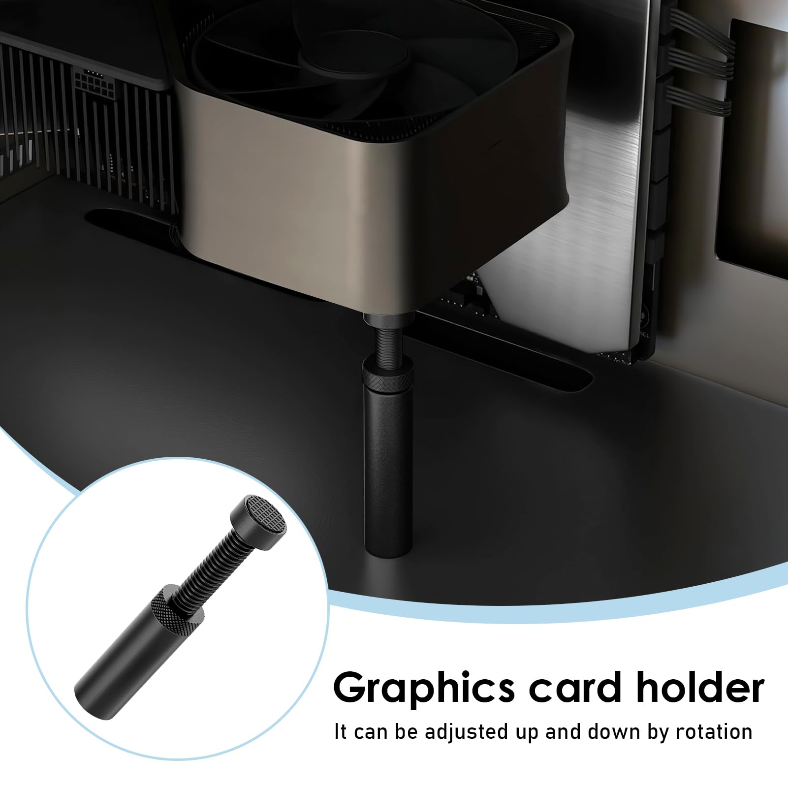 Supporto Per Scheda Grafica GPU Compatibile Con RTX, GTX, Supporto Magnetico Antiscivolo, Design Telescopico, Base Regolabile Per Schede Grafiche E CPU, Previene Abbassamento E Danni