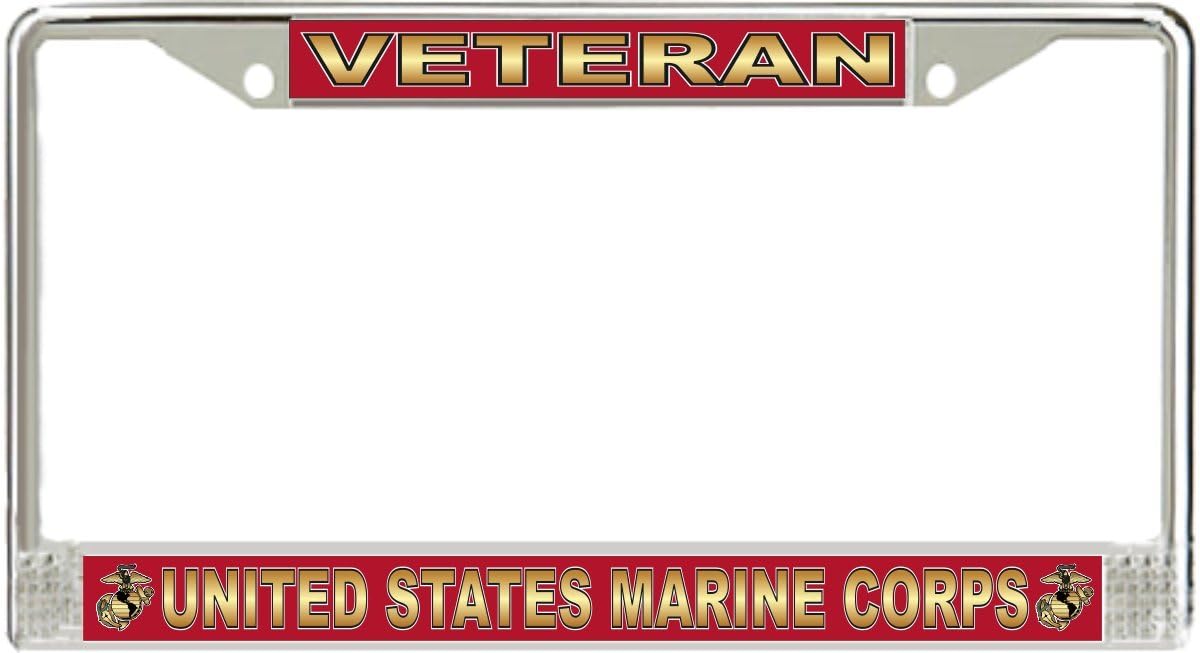 MilitaryBest Veteran' Marine Corps License Plate Frame