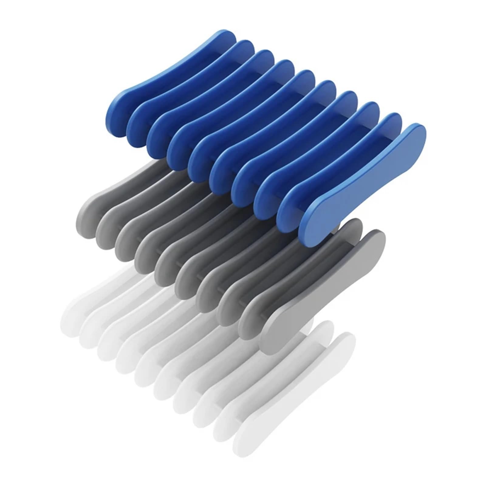 Jabonera Antideslizante, Paquete de 3 jaboneras autodrenantes Silicona, Soporte Compacto, Multicolor(Black)