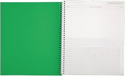 Miniatura 14 de Five Star Notetaking interactivo, 1 materia, cuaderno espiral con rayas universitarias, 100 hojas, 11 x 8-12 pulgadas, rojo (06270AB2)