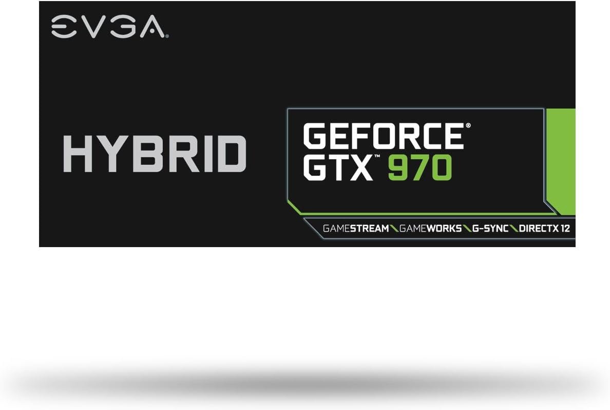 EVGA GeForce GTX 970 4GB Hybrid Gaming, Graphics Cards 04G-P4-1976-KR