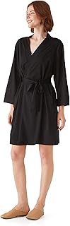 Womens Robe Lightweight Short Knit Bathrobe Soft Ladies Sleepwear with Pockets,lightweight summer robes for women