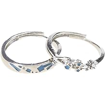 2pcs Unique Falling Star Rings Minimalist Star Shaped Rings Couple Finger Jewelry for Dates and Daily Wear Couple Gift
