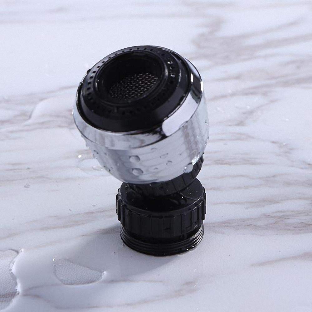 360 Rotary Aerator Water Bubbler Swivel Head Kitchen Filter Faucet Nozzle Faucet Shower Head Tap for Bathroom Kitchen — view 5