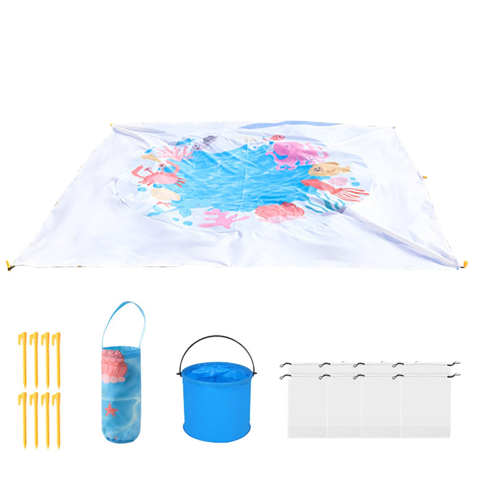 Piscina de playa de bebé con diseño océano manta infantil impermeable