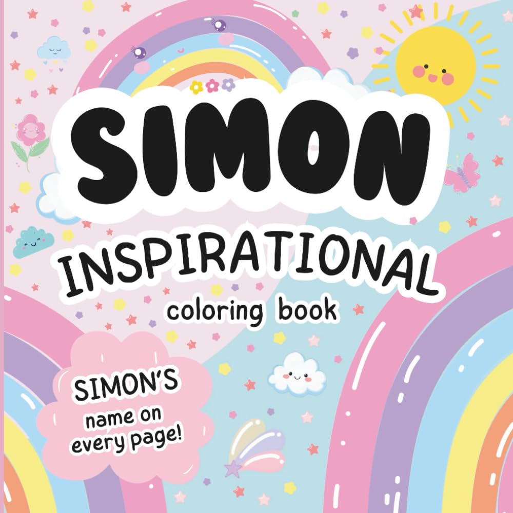 Simon Inspirational Coloring Book: Personalized Just for Simon – Simon's Name Appears on Every Coloring Page