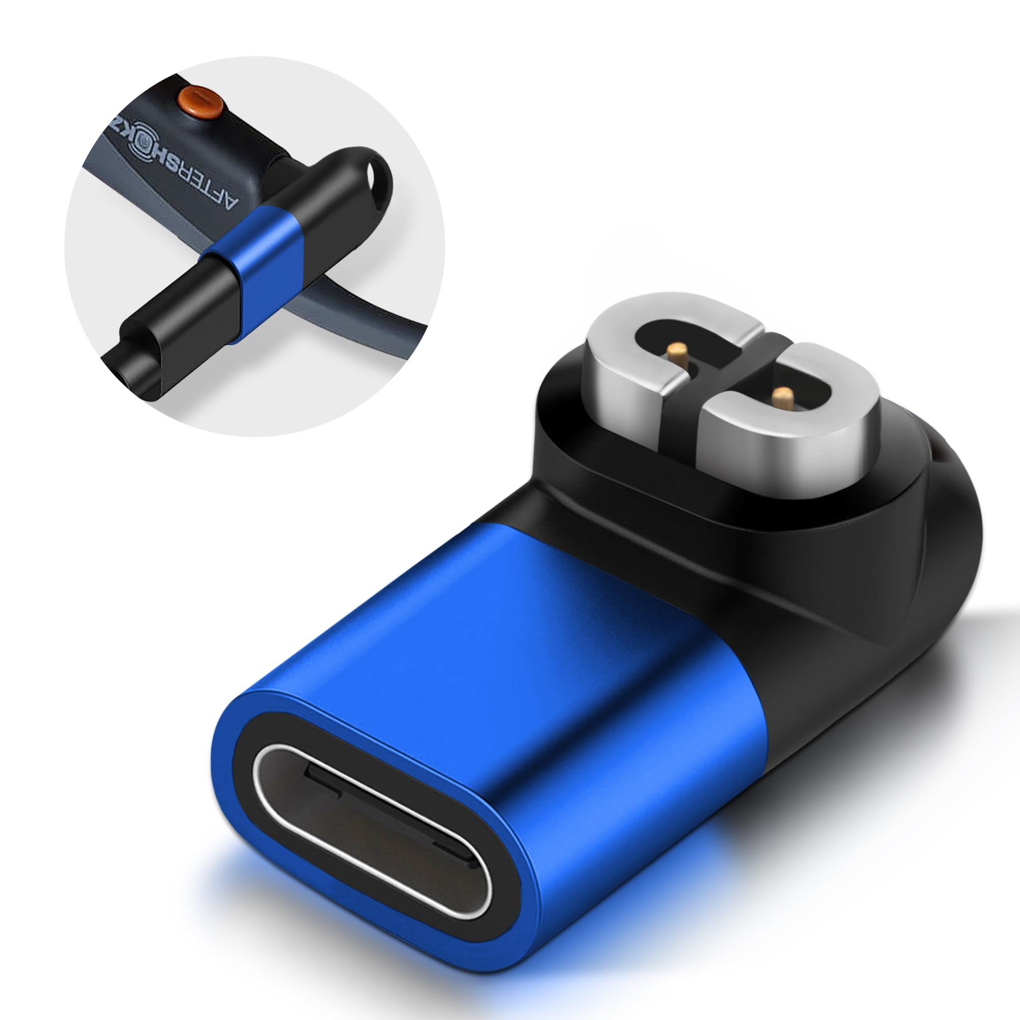 SHOKZ OPENRUN 骨伝導USB-Cタイプ　イヤホン ブルー Shokz ショックス OpenRun USB-C / Mini 骨伝導イヤホン