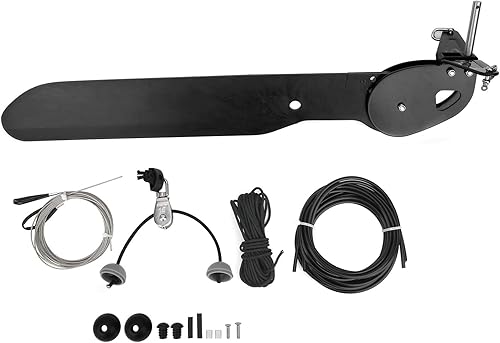 VGEBY Timón de kayak, canoa de pesca, timón, cola, veleta, juego de timón para kayaks de mar, pesca, barco, barco, suministros de timón, soporte de