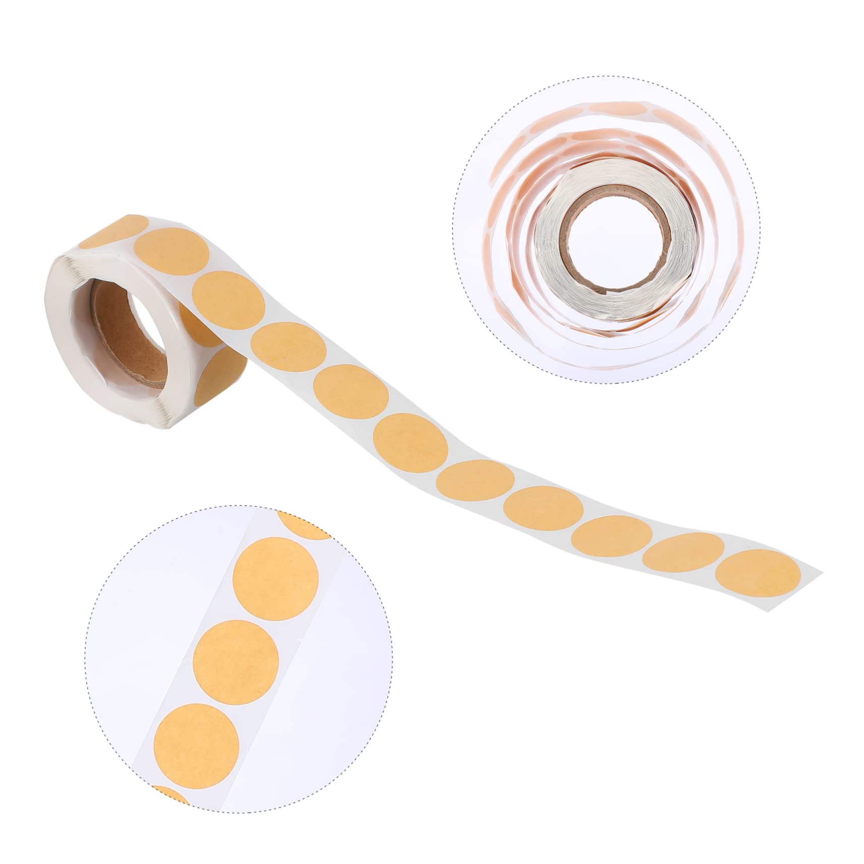 STOBOK 6rotoli Etichette Adesive Rotonde Rulli Etichette Bianche Autoadesive Per Conservazione Per Barattoli Sacchetti e Biglietti Di Ringraziamento Adesivi Per Facili Da Applicare e
