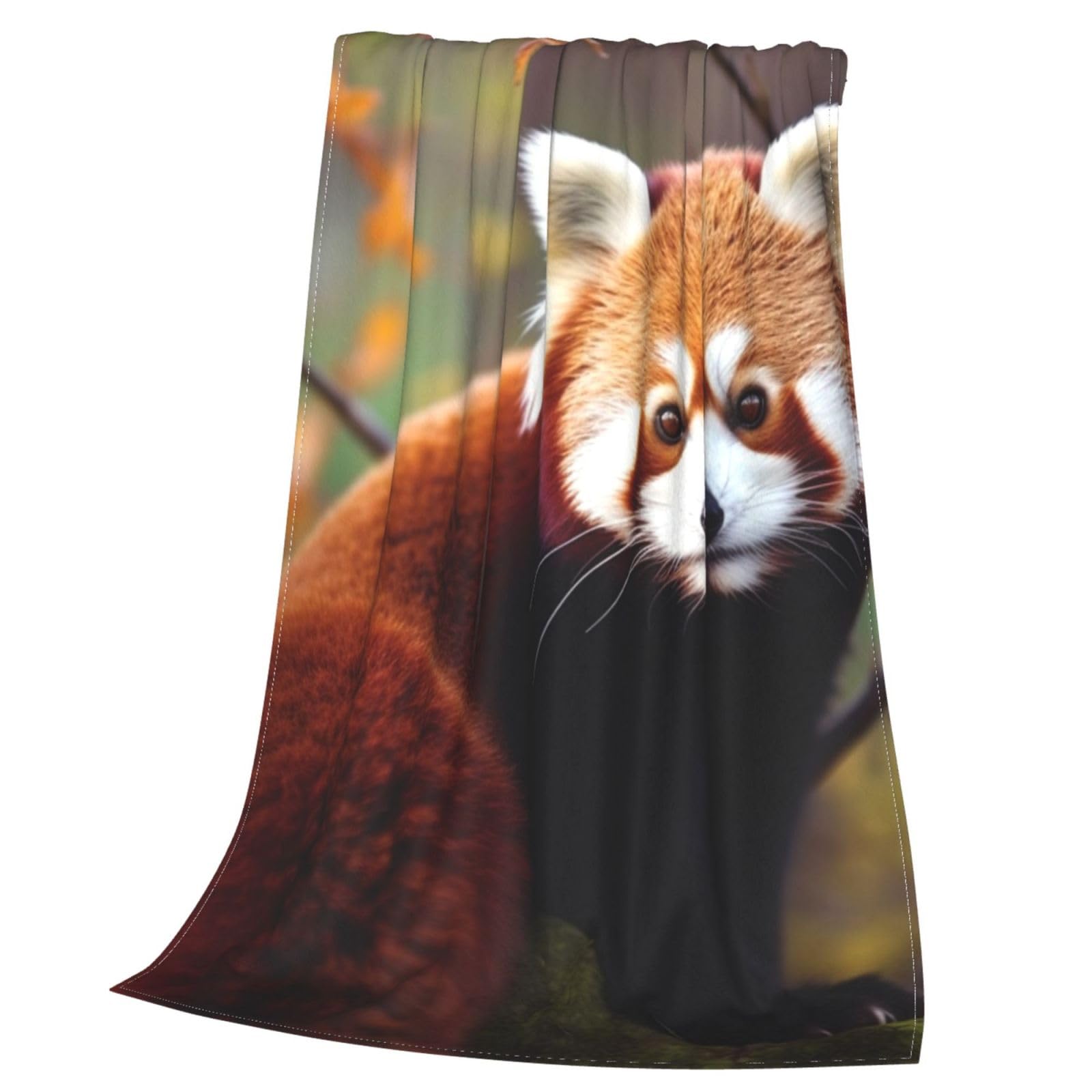 Coperta Pile Con Panda Rosso: Morbida, Leggera E Perfetta Per Ogni Momento (127x101 Cm) - 4