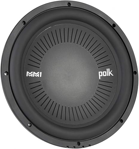 Miniatura 3 de Polk Audio MM1242 SVC MM1 Series Subwoofer marino y para automóvil de 12 pulgadas, 900 W, respuesta de frecuencia de 26-200 Hz, bobinas de voz