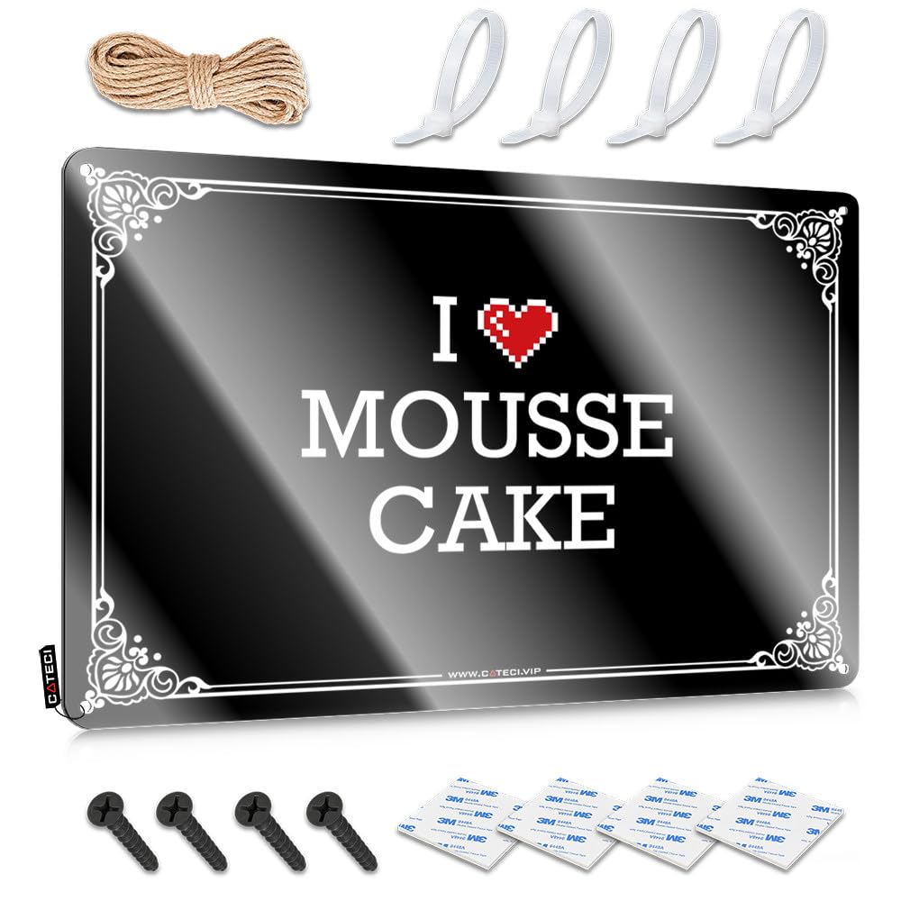 Decorations Desk Accessories For Men Ready To Hang - I Love Mousse Cake Ideas For Kitchen(30X40CM)