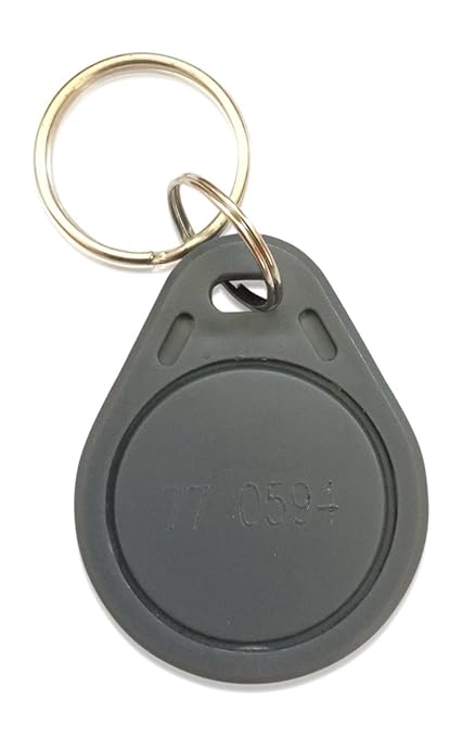 25 Thin 26 Bit Proximity Key Fobs Weigand Prox Keyfobs Compatable with ISOProx 1386 1326 H10301 Format Readers. Works with The vast Majority of Access Control Systems