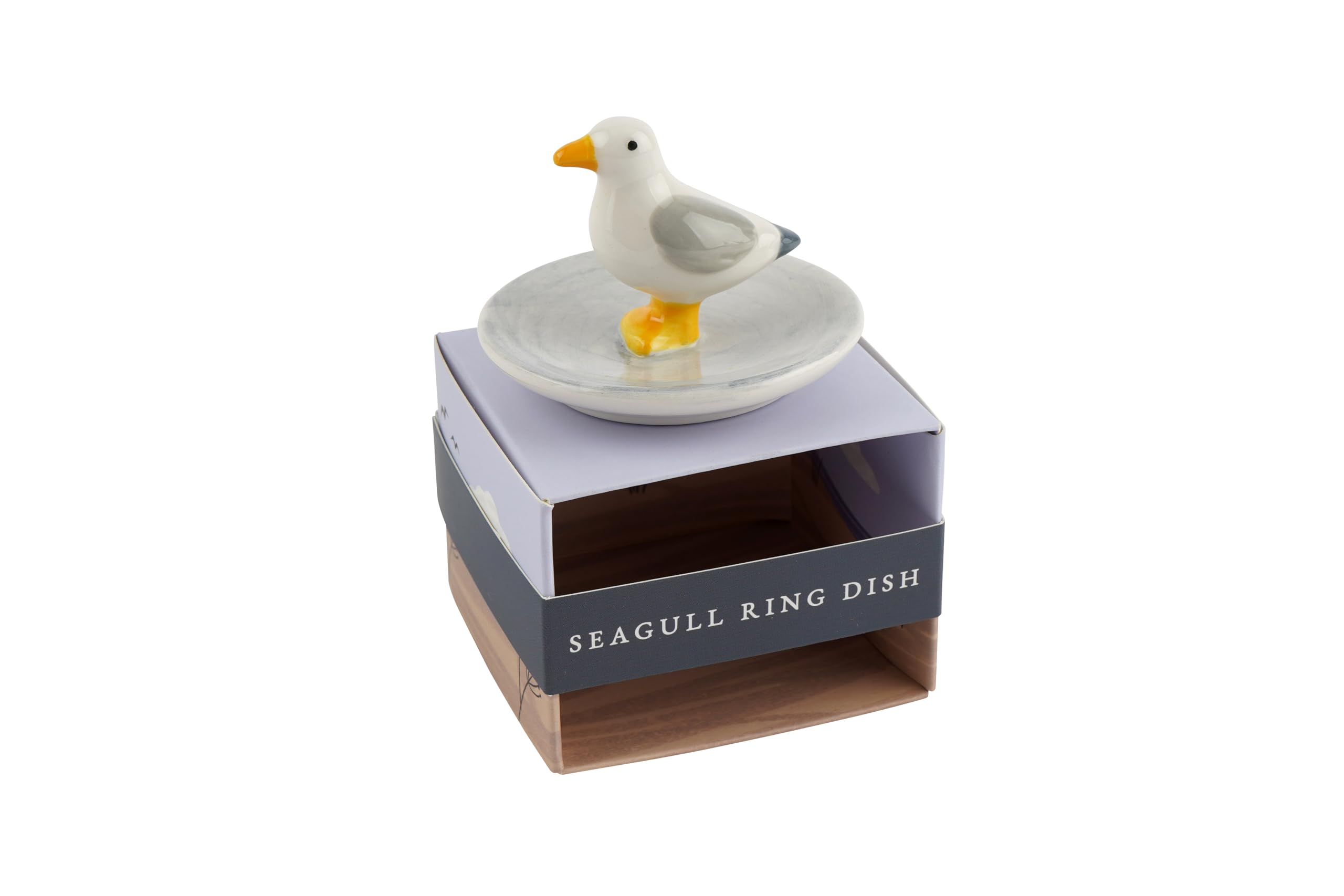 CGB Giftware | Coastal Living Seagull Ring Dish In Gift Box | Jewellery Holder | Nautical | Homeware | Tabletop | GB08521