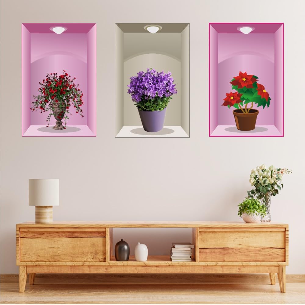 See full amazon price history chart for Design Decor 3 Pieces 3D Abstract Flower Pot Wall Sticker 30Cm X 46Cm Each Colour - Multicolour Decorative Vinyl Design Decor 3 Pieces 3D Abstract Flower Pot Wall Sticker 30Cm X 46Cm Each Colour - Multicolour Decorative Vinyl (B0CPT1FDKN) Amazon Price History, Amazon Price Tracker