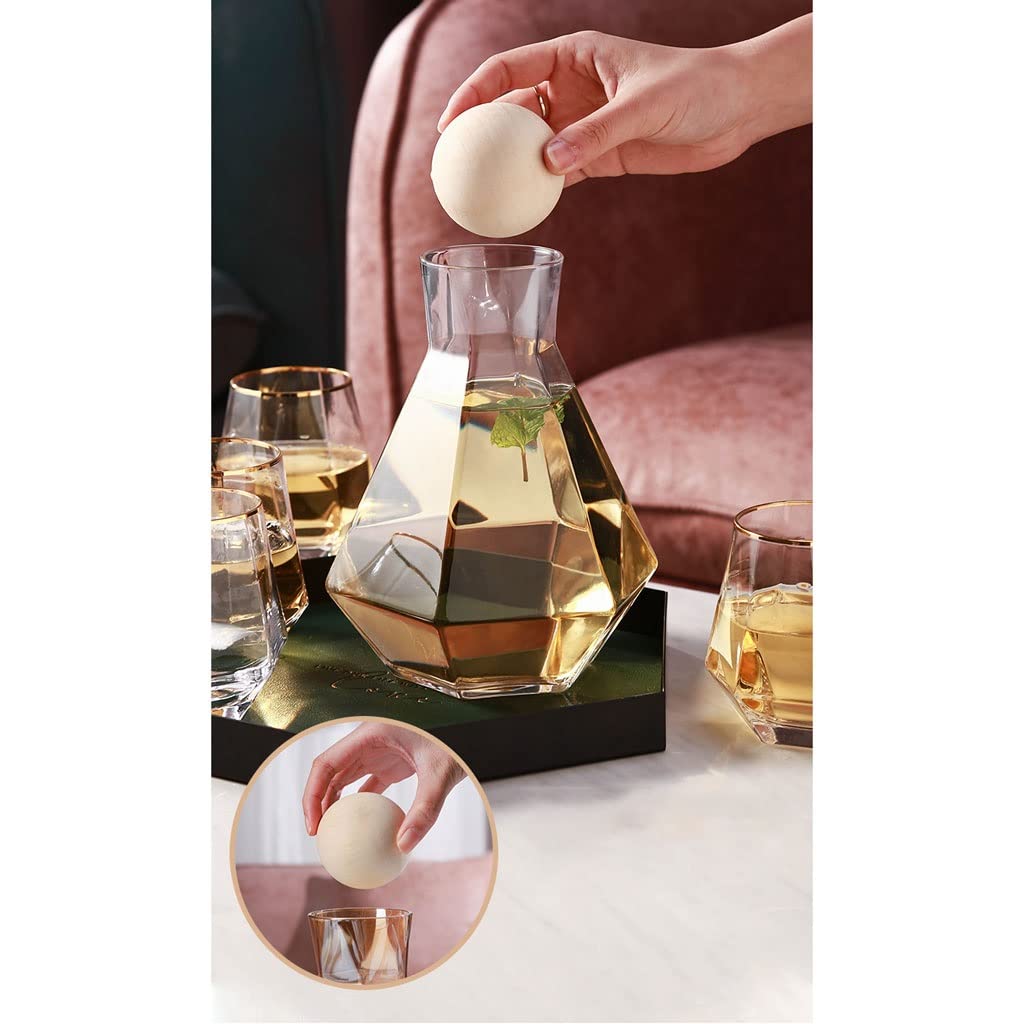 Krüge Getränkekrüge Kaltwasserflasche Glas Wasser Pitcher Home Kühlschrank Pot Nordische Kreative Großkapazität Light Luxus Safttopf Wasserbehälter Saftkaraffe Wasserkrug (Color : B)