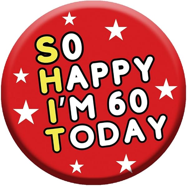 Birthday Badge 76mm With Metal Back - 1