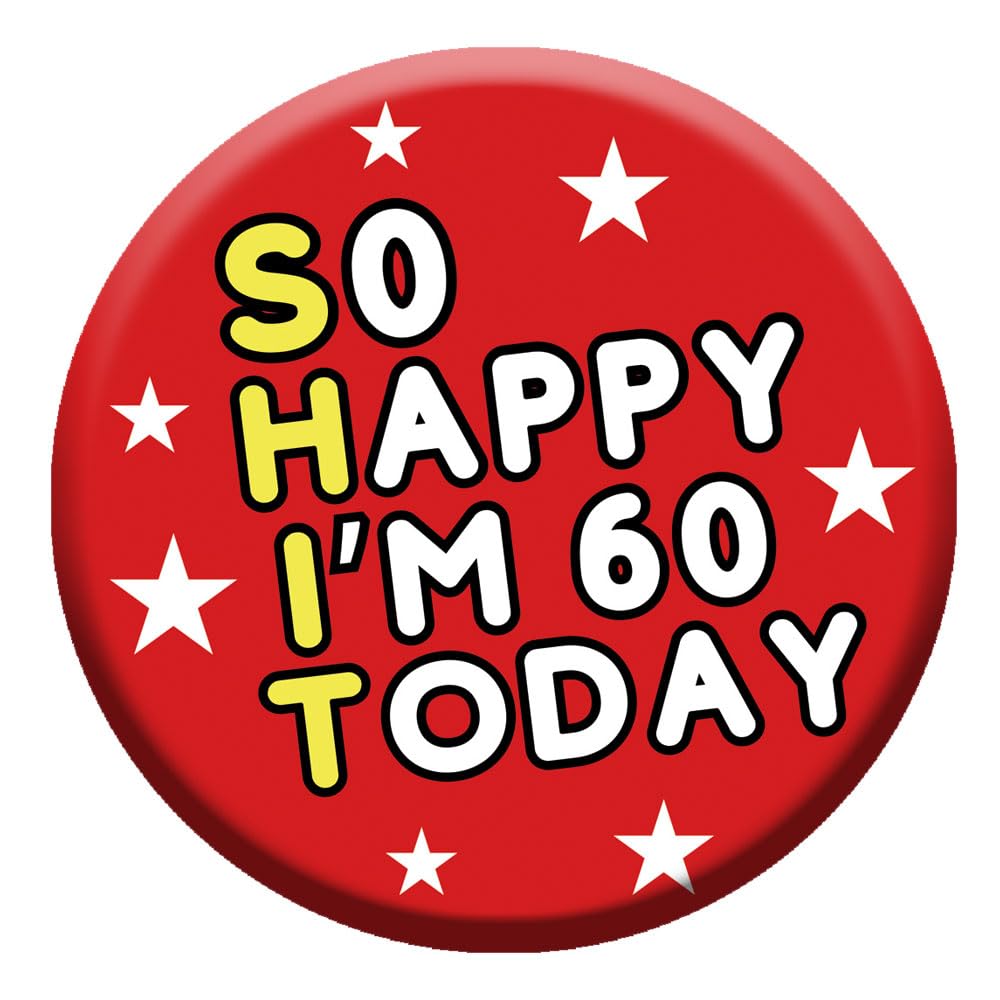 Birthday Badge 76mm With Metal Back - 2