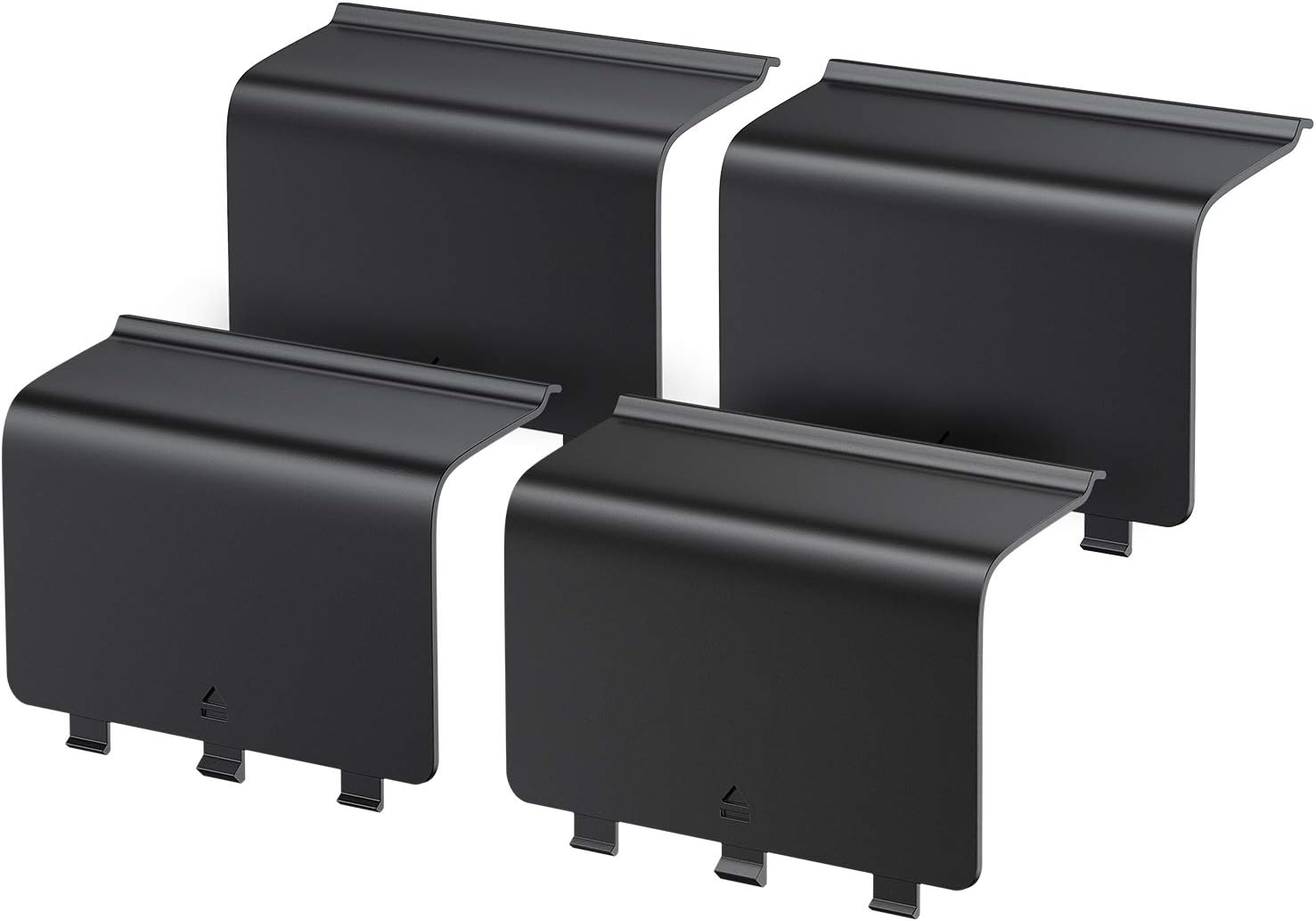 4 Pack Battery Cover Door Compatible with Xbox One, Xbox One S Controller, Avorast Replacement Battery Back Shell Covers Compatible with Xbox Wireless Controllers (Black)