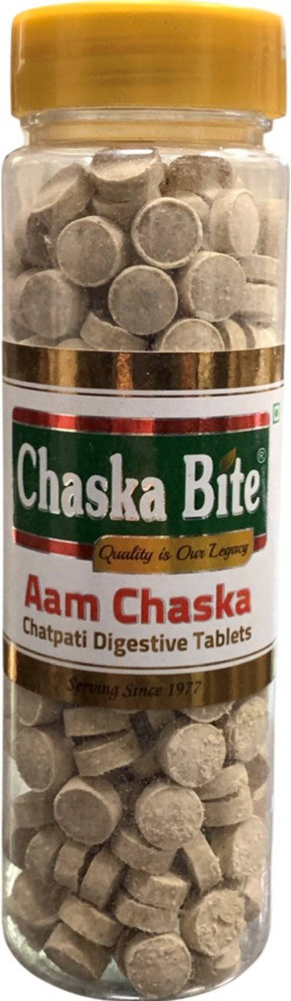 Aam Chaska Chatpati Tablet Dry Mango Candy Amchoor Digestive Tablet 130 grams pack of 1 (130 grams) Pack for Kids & Friends II Sweet & Chatpata Candy II