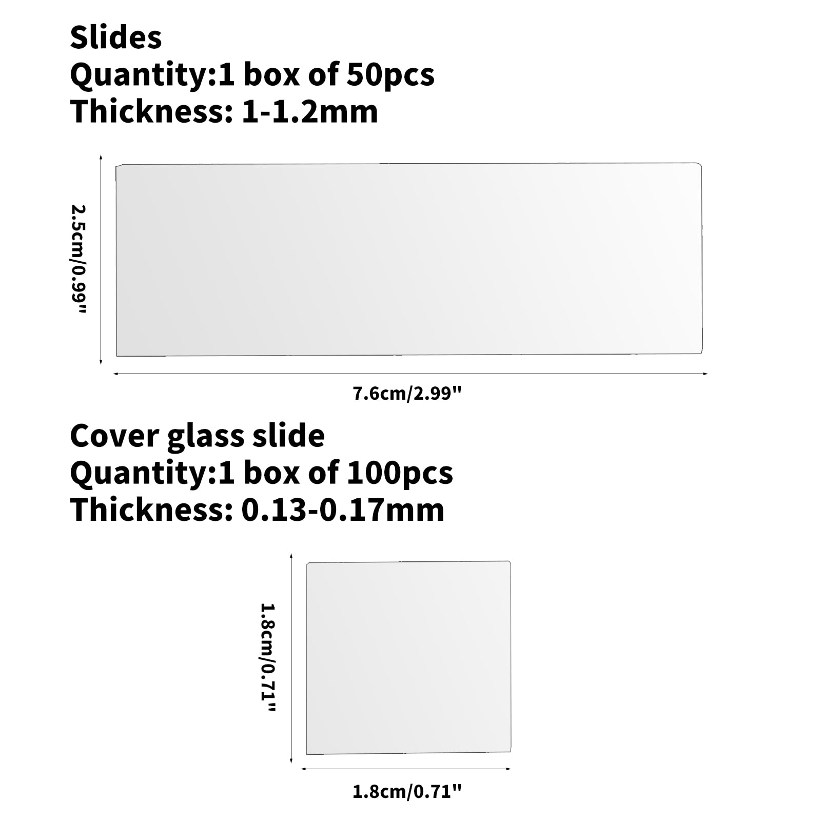 50 Vetrini Microscopio + 100 Coprioggetti - Accessori Per Laboratorio E Scienze - Foto 4