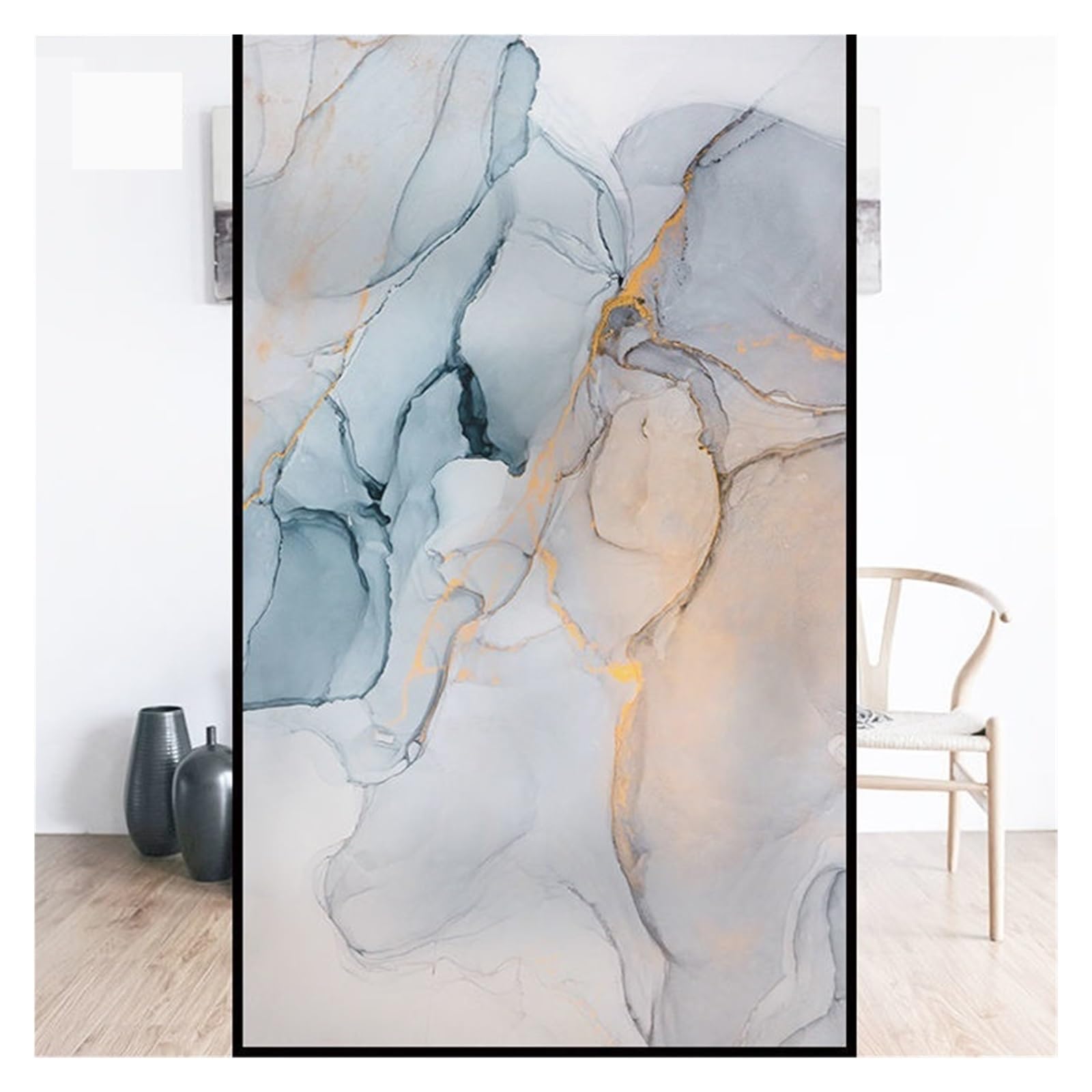Window Film Electrostatic Glass Stickers,Privacy Film, Non-Adhesive Vinyl Multicolor Multiple Sizes Pack(Colour-e,30x120cm)