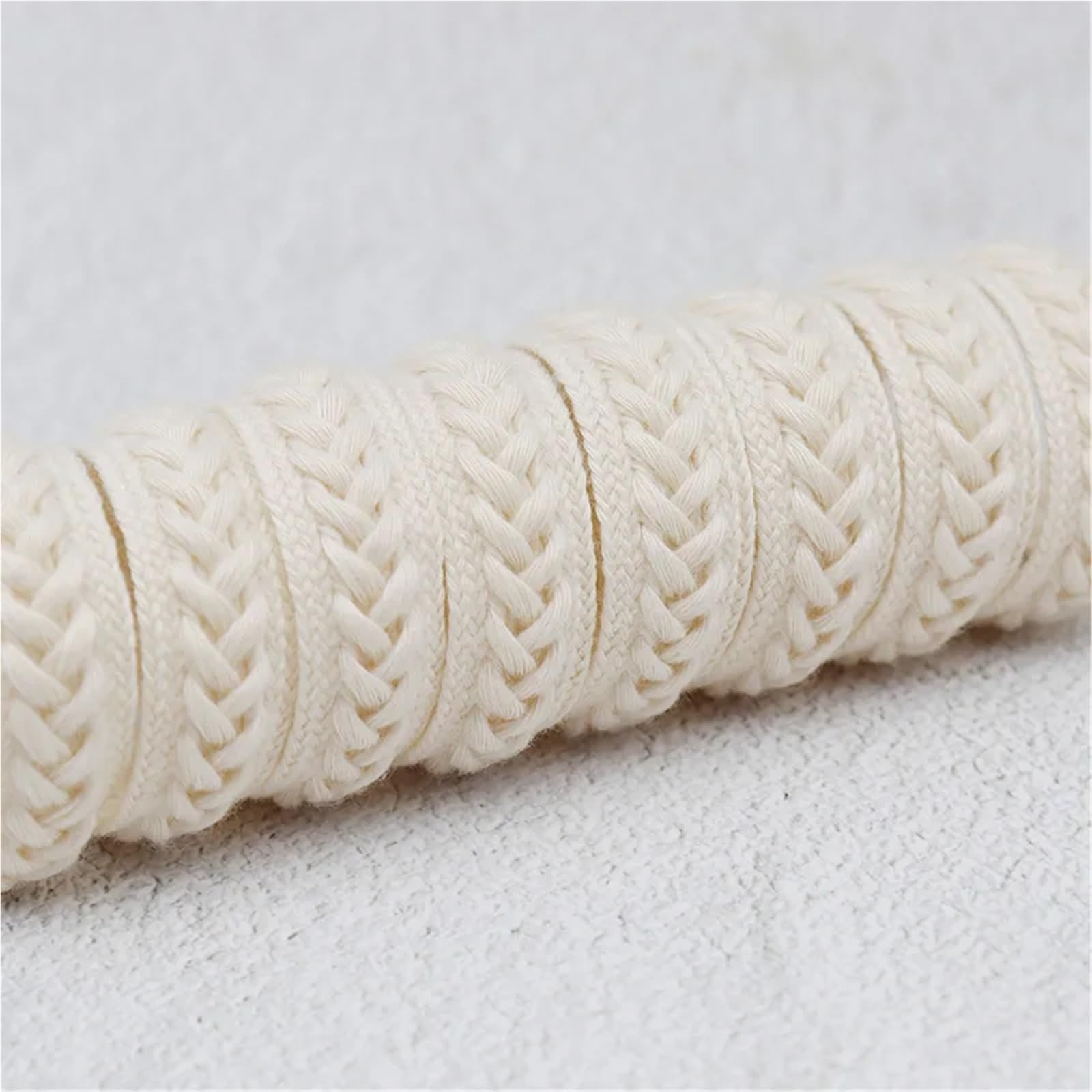 Fat Ear Schnürsenkel, 1,5 cm breit, Baumwollleinen, gedrehte Schnürsenkel für Sneaker, 60–180 cm