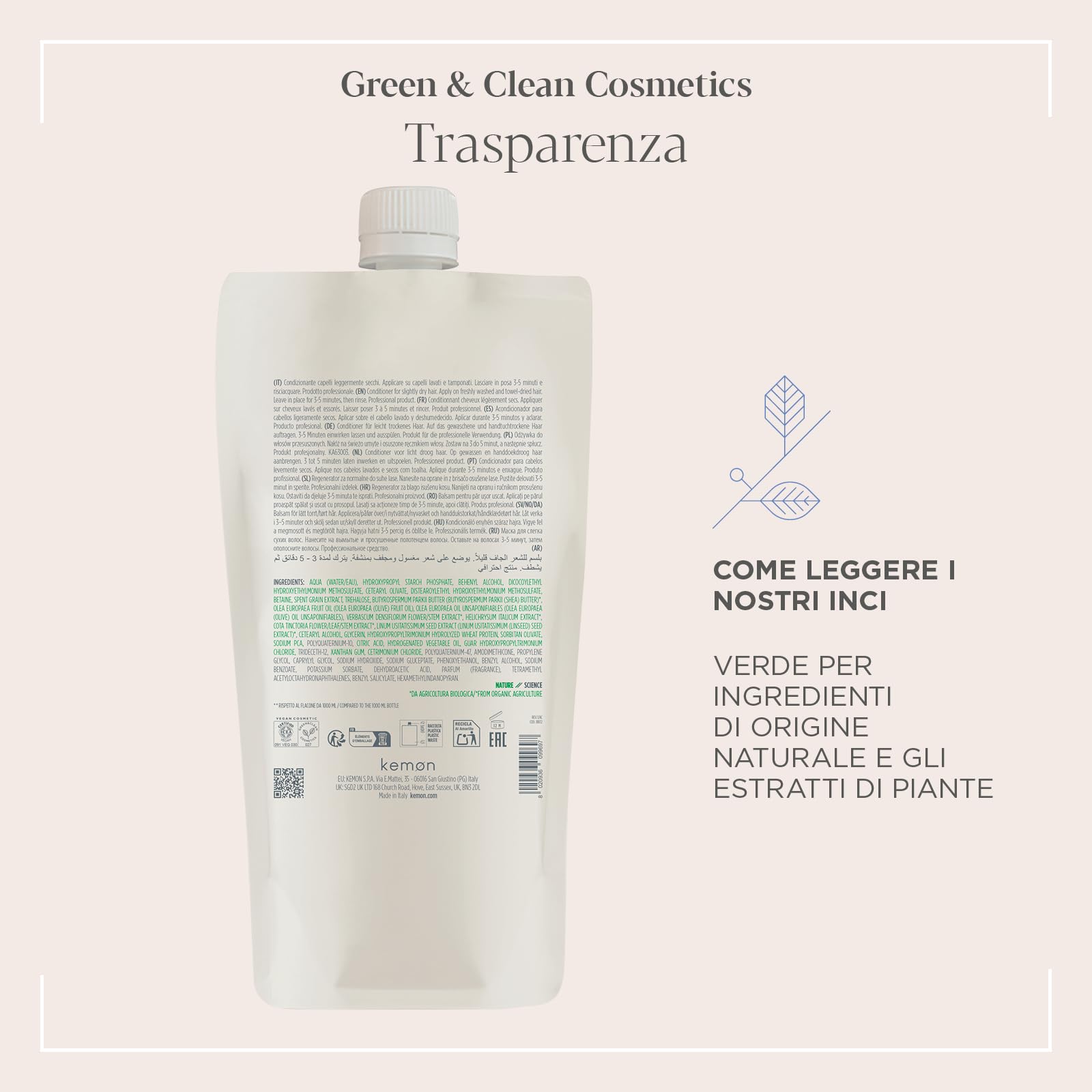 Actyva Nutrizione Cond Acondicionador para cabello seco y largo, con avena y aceite de oliva, efecto desenredante - 1000 ml