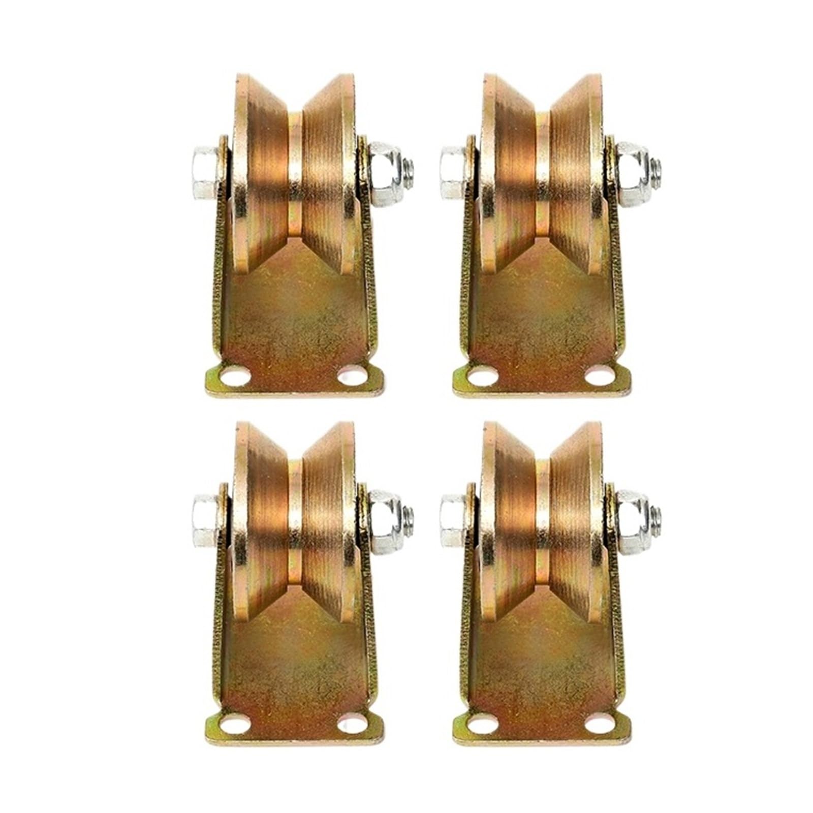 Koła pasowe typu V o rozmiarach 1,2", 2", 2,5", 3", 4", ze stali nierdzewnej, zblocza typu V, rolki do zbloczy z łożyskami kulkowymi(2.5"(60mm)-4pc)