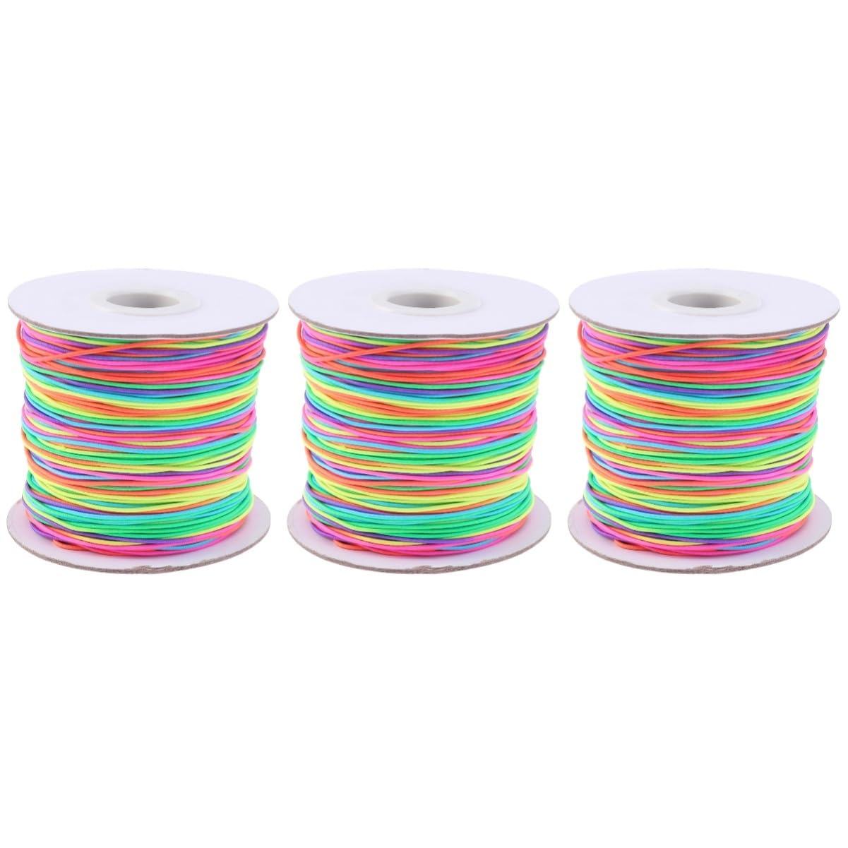 EXCEART Cordón Elástico para Bisutería 3 Piezas Cordones Elasticos Hilo Elástico Humedo Artesanías Hair Topper