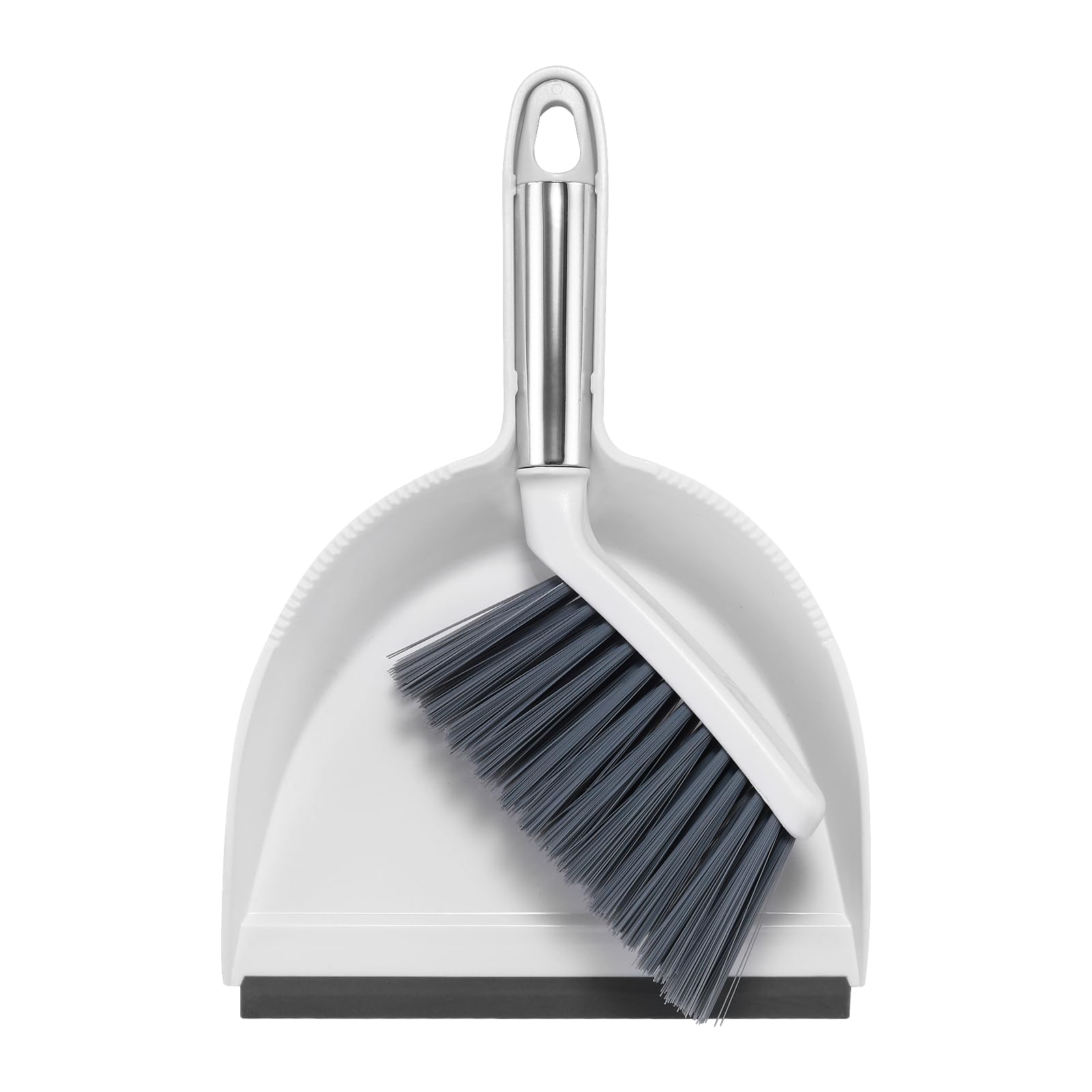 NACENA Mini Broom and Dustpan Set with Handle and Dustpan Teeth