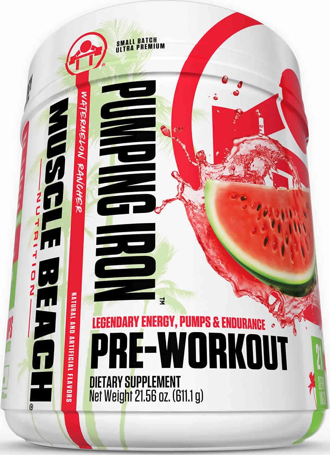 Amazon Com Pumping Iron Pre Workout For Men And Women Max Pump Preworkout Energy Supplements With Amino Energy Nitrates Amino Acids Beta Alanine Pre Workout Powder Preworkout Drink For Men Women Watermelon