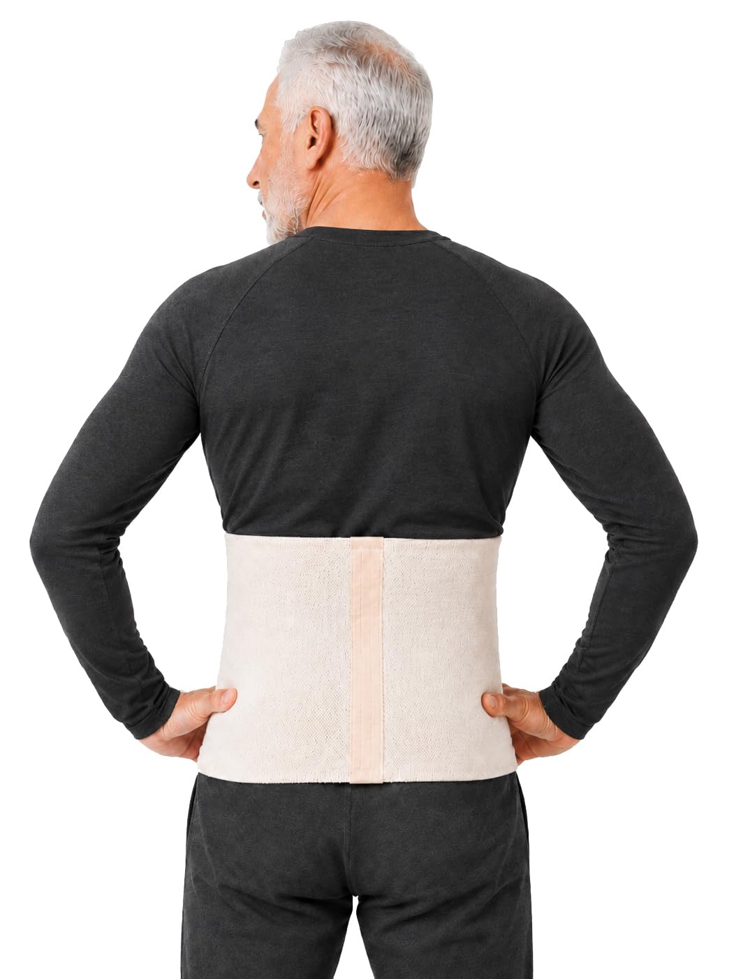 Ceinture Chauffante Dos et Reins, avec Laine Mérinos, Angora et Coton, Chauffe-reins Thermique élastique pour Femmes et Hommes, Chauffe-dos pour Dos et Taille (XX-Large)