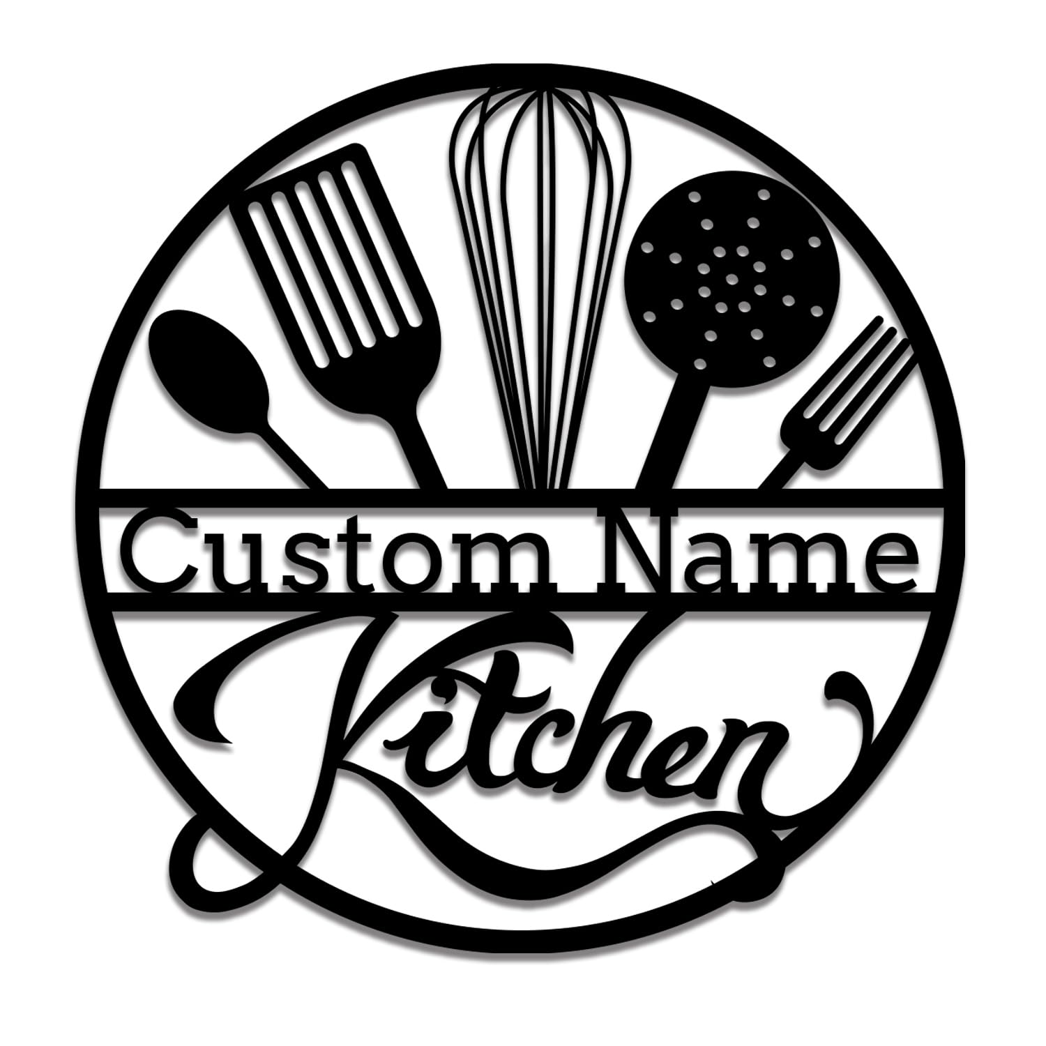 Personalized Metal Kitchen Sign,Custom Kitchen Metal Sign,Custom Family Kitchen Sign,Kitchen Metal Wall Art,Metal Sign for Restaurant，Mom's Kitchen Wall Decor,Grandma's Kitchen Gift (Style-5)