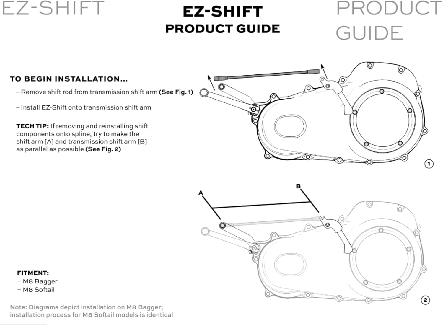 EZ Shift Neutral Pro Kit for Harley M8 Baggers and Softails – Effortless Neutral Every Time (Black Anodized)
