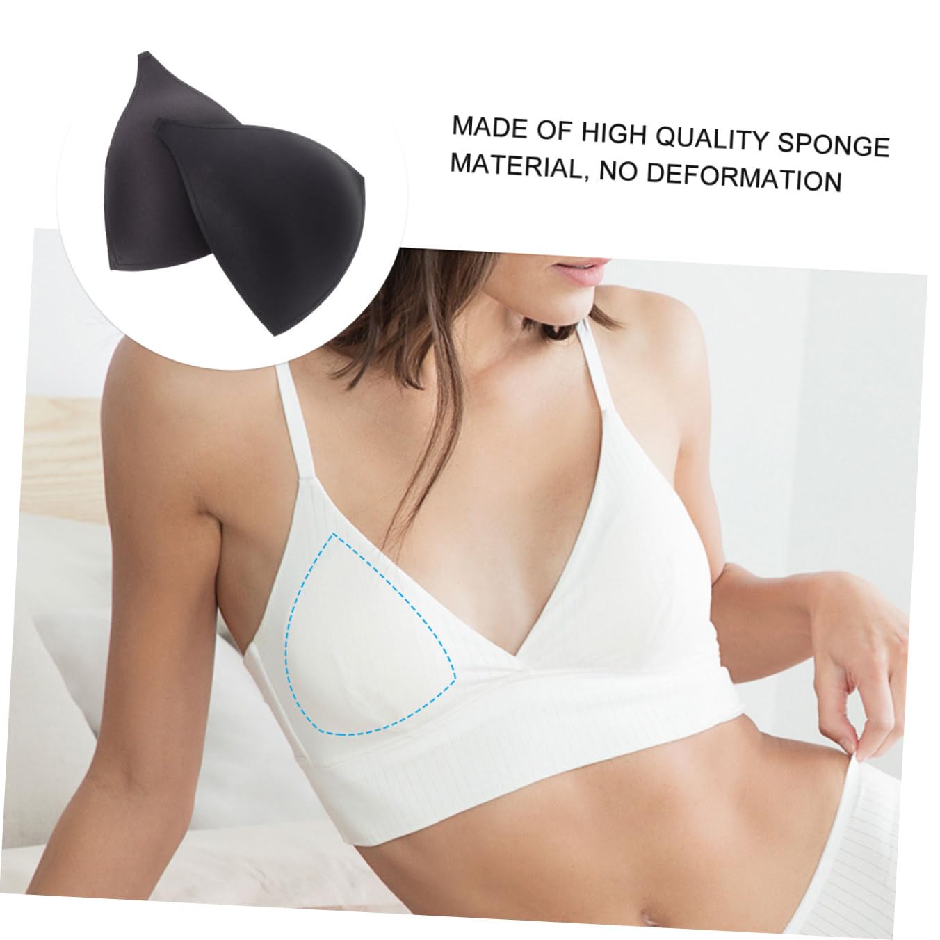 Beaupretty Ropa Interior Almohadillas Para El Pecho De Sujetador Copas Insertos De Almohadilla Para Sujetadores Deportivos Relleno Para Sujetadores Insertos De Copa Para