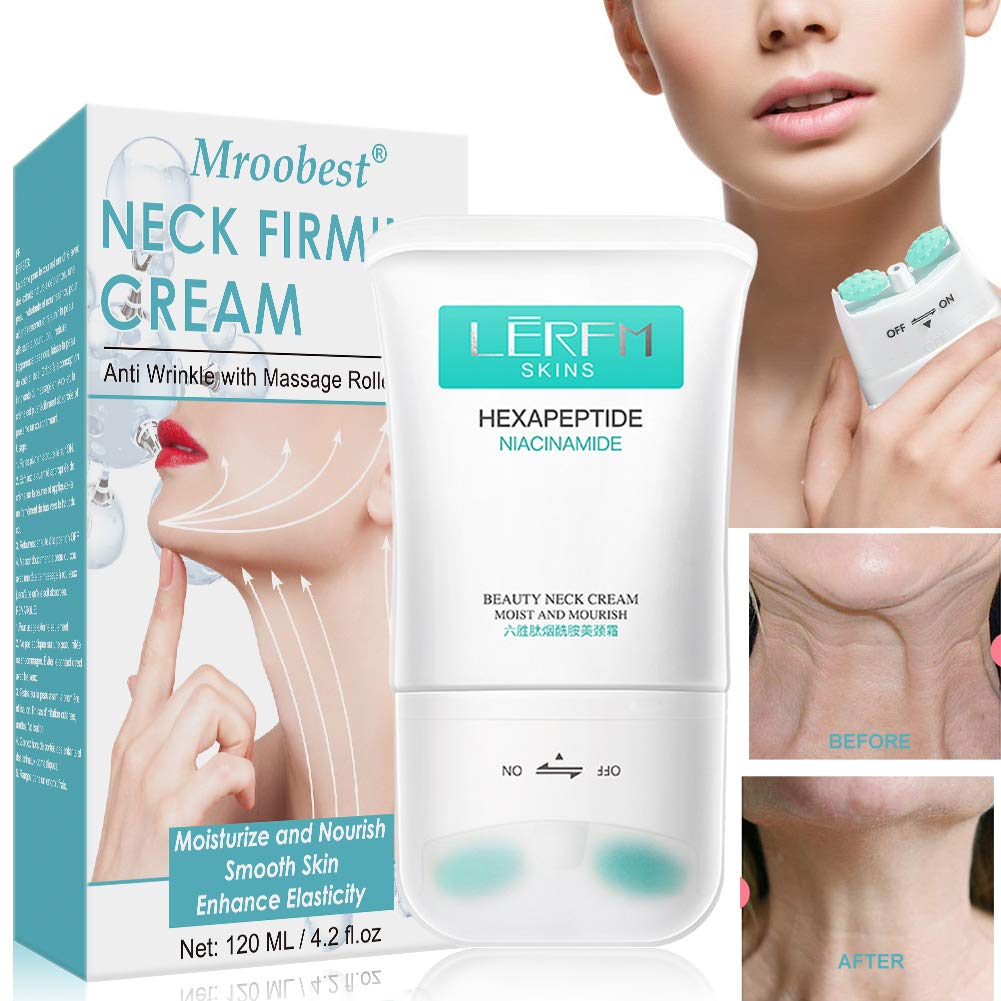 Neck Firming Cream, Neck Tightening Cream, Neck Moisturizer Cream, Chest Firming Cream, Anti Aging ＆ Wrinkle Neck Cream, Skin Tightening, Helps Double Chin, Repair Crepe Skin, 120ml