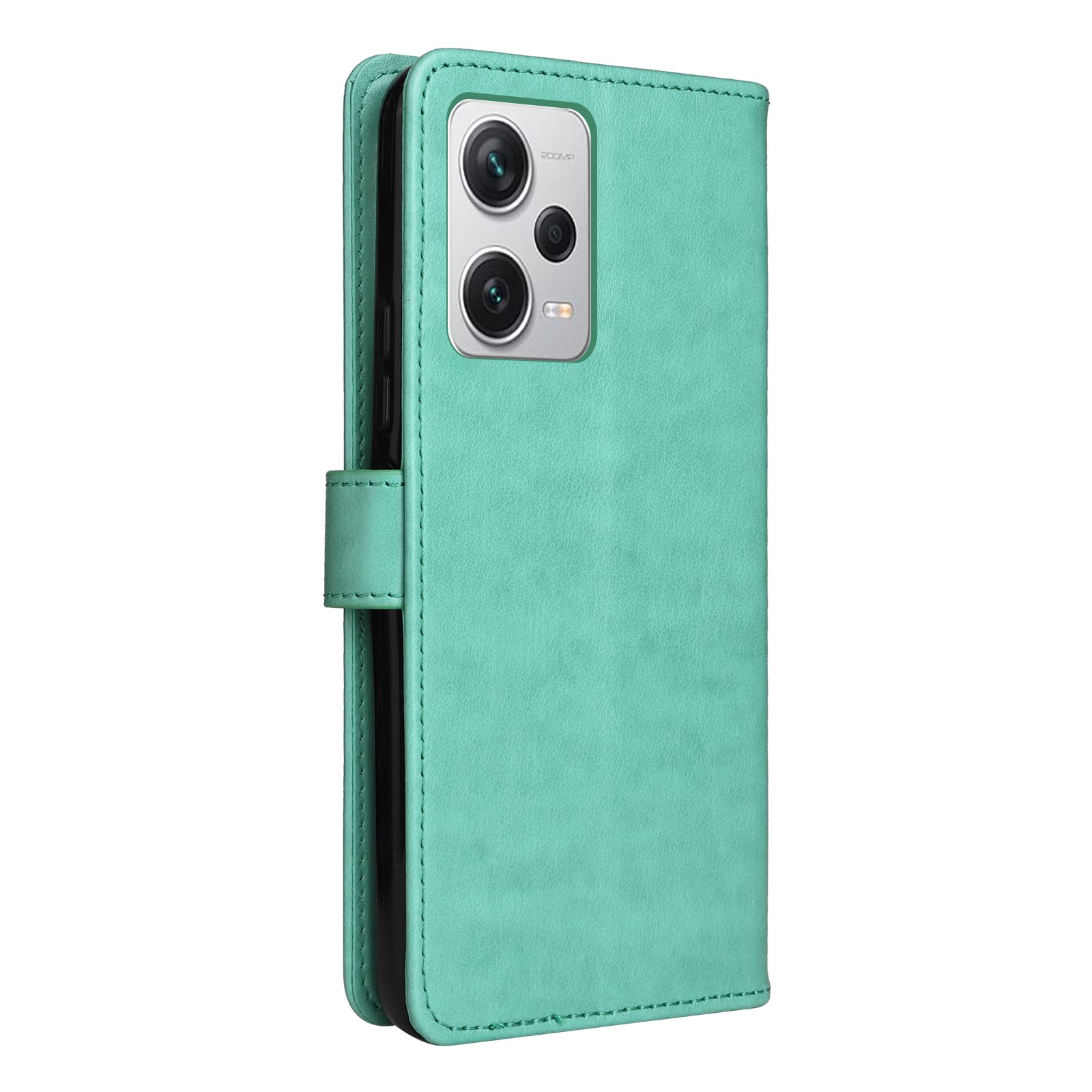 WBWONE Cover In Pelle PU Per Xiaomi Redmi Note 12 Pro+ - Custodia Flip Portafoglio Con Supporto E Slot Carte, Verde