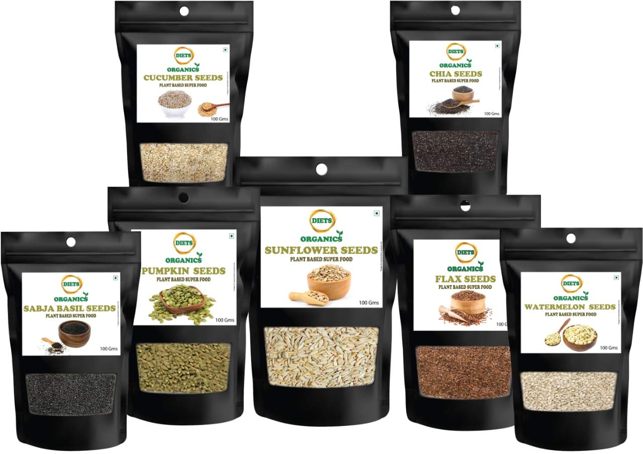 See full amazon price history chart for DIETS ORGANICS Sunflower seeds,Flax seeds,Chia seeds, Pumpkin seeds,Sabja seeds,Watermelon seeds,Cucumber seeds Pack of 7-700Grams DIETS ORGANICS Sunflower seeds,Flax seeds,Chia seeds, Pumpkin seeds,Sabja seeds,Watermelon seeds,Cucumber seeds Pack of 7-700Grams (B08VRSPCVJ) Amazon Price History, Amazon Price Tracker