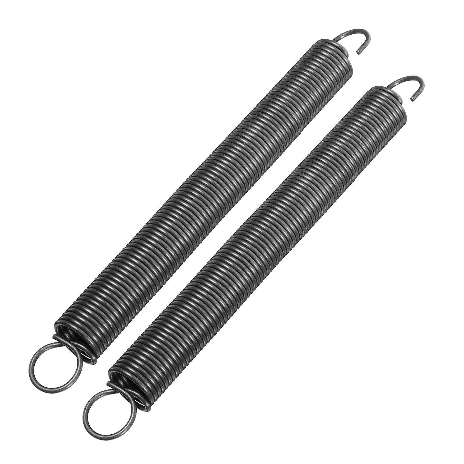 2pcs Heavy Duty Extension Springs with Double Hooks 2x20x200mm Spring Steel Wire for Mechanical and Ladder Use Wear-Resistant Small Wire