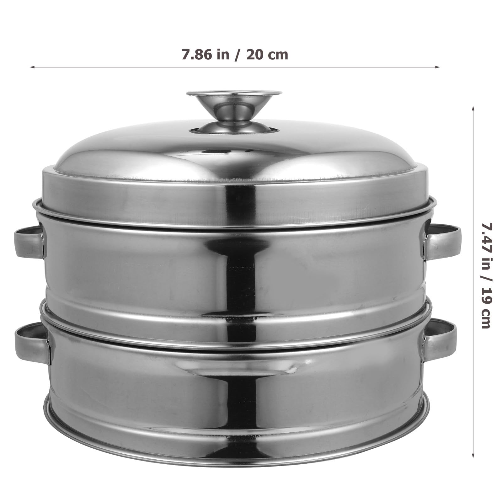Panier Vapeur Inoxidable 20 Cm avec Poignées Lot 2 Paniers Vapeur pour Légumes et Petits Pains 1 Couvercle Compatible Autocuiseur Accessoire la Cuisine Alimentaire Pratique
