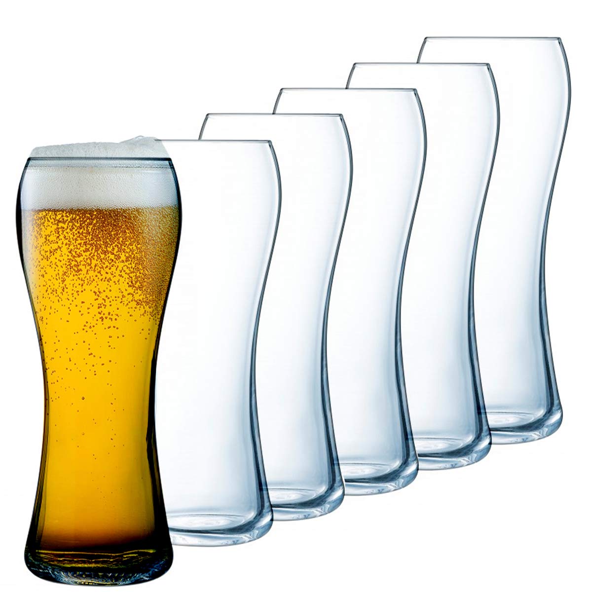 Luminarc Beer Glasses Brewers and Wheat Flavors, Transparent (6, 590 ml) - Image 8 thumbnail